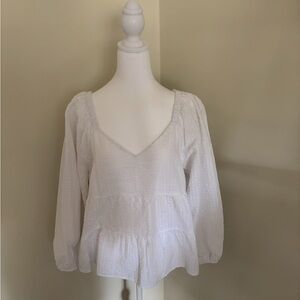 White heart shaped blouse